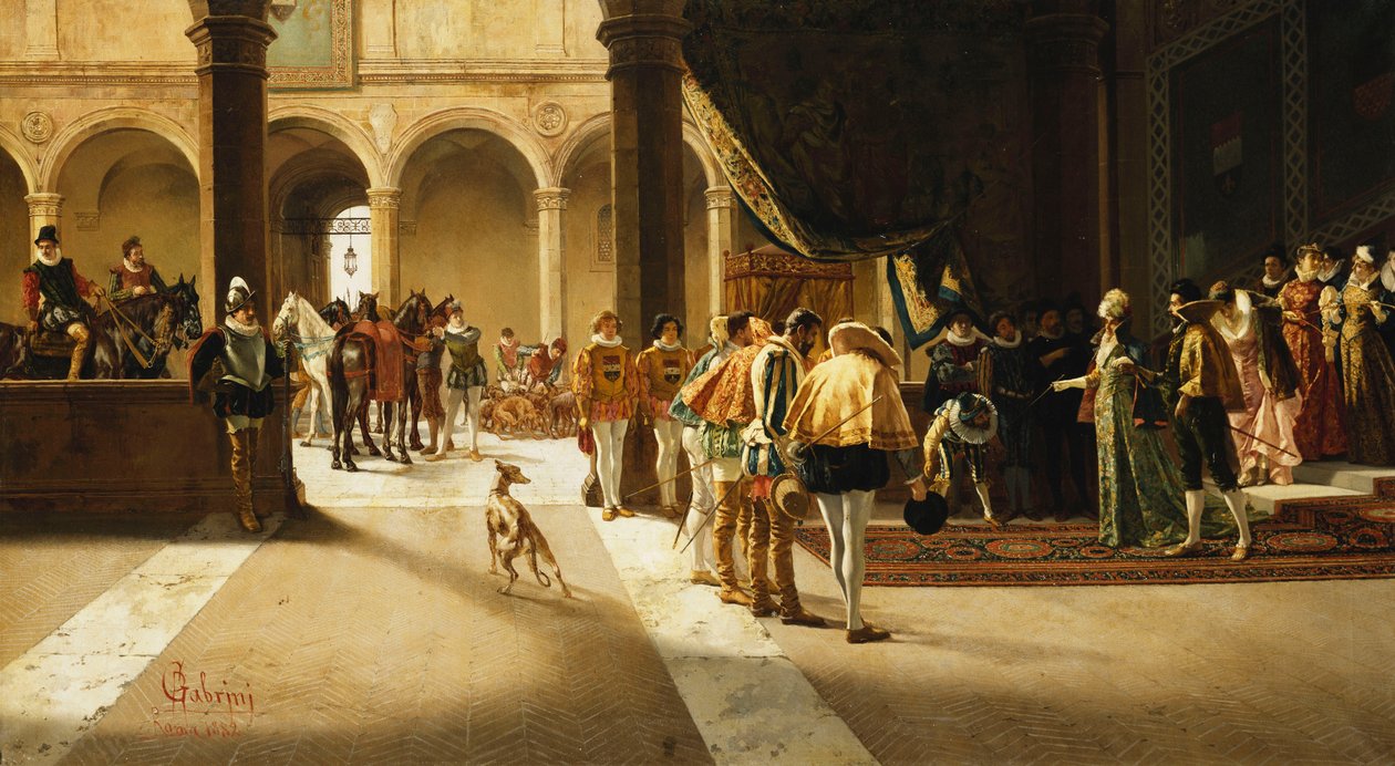 Ankomsten, 1882 af Pietro Gabrini