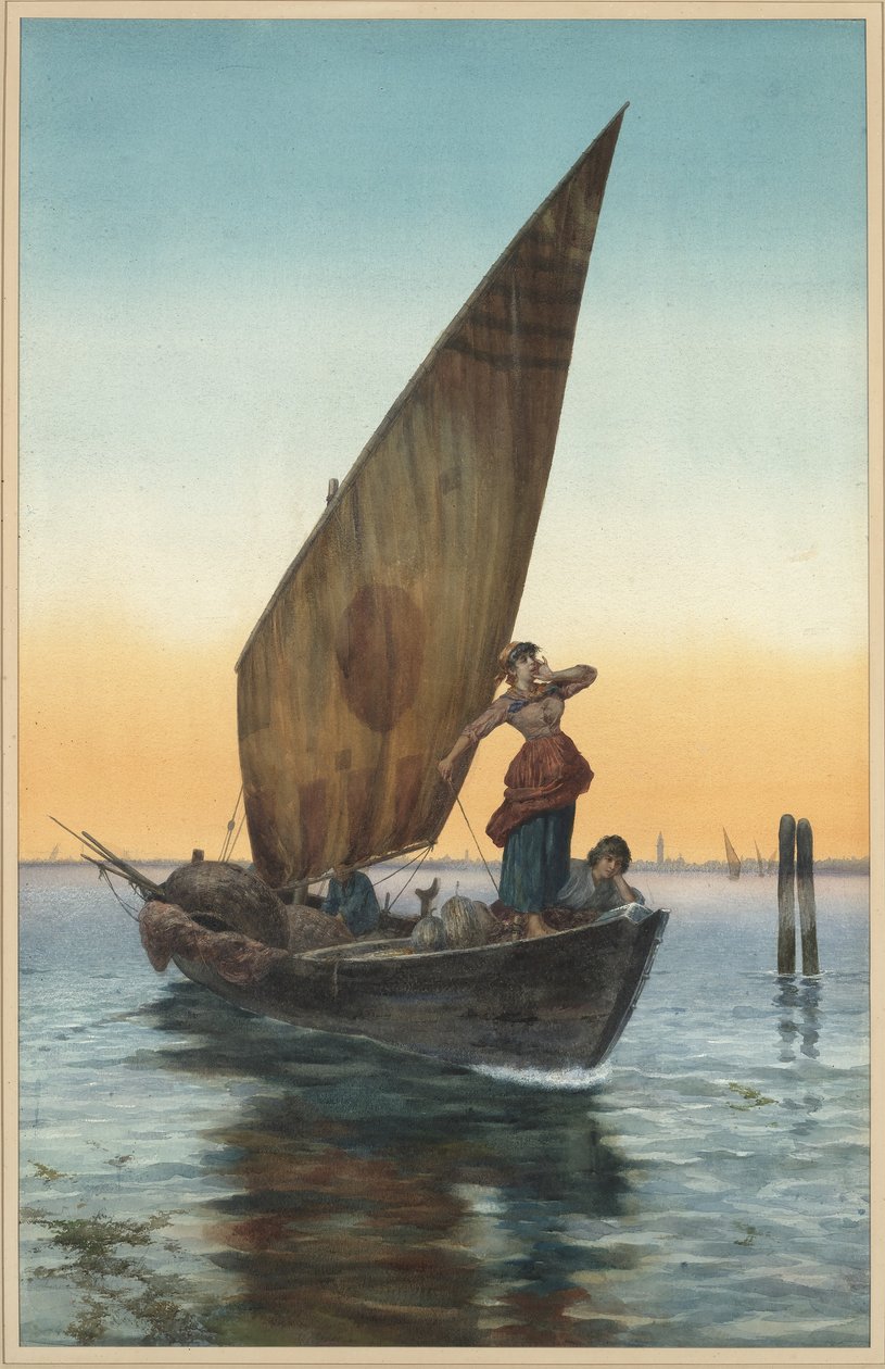 Canal Grande, Venedig af Pietro Gabrini