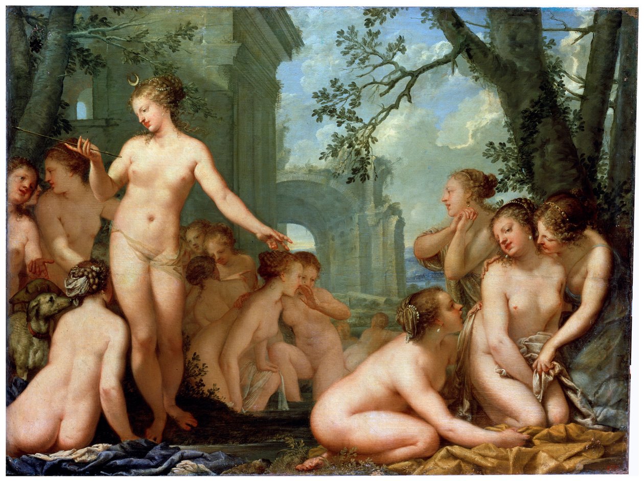 Diana og Callisto, 1600-tallet af Pietro Liberi