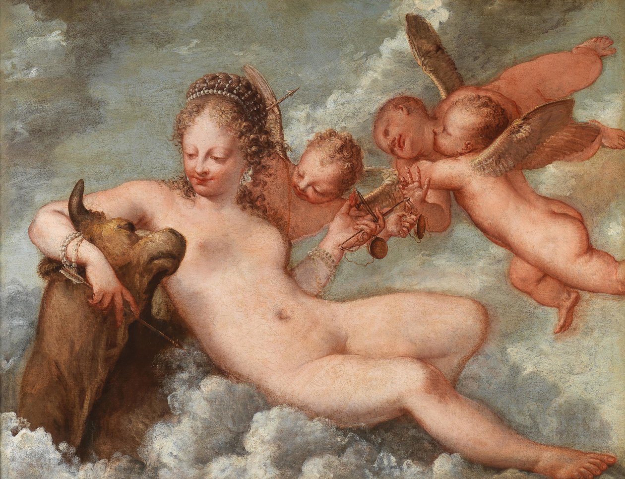 Venus ledsaget af Vægten og Tyren, 1660