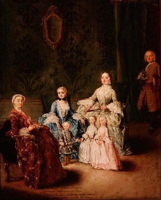 Familien Sagredo (olie på lærred) af Pietro Longhi