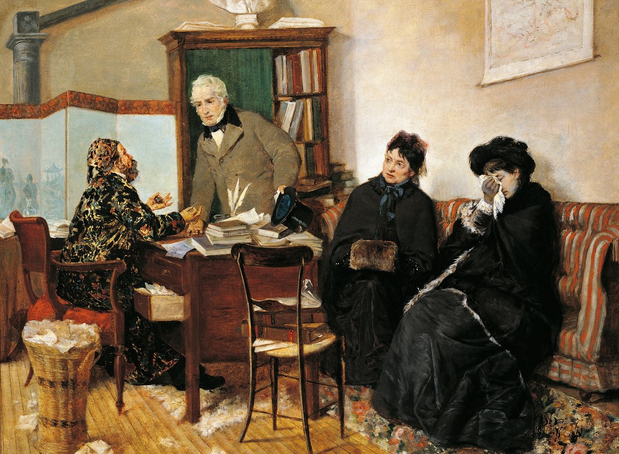 Hos notar, af Pietro Pajetta (1845 -1911) af Pietro Pajetta