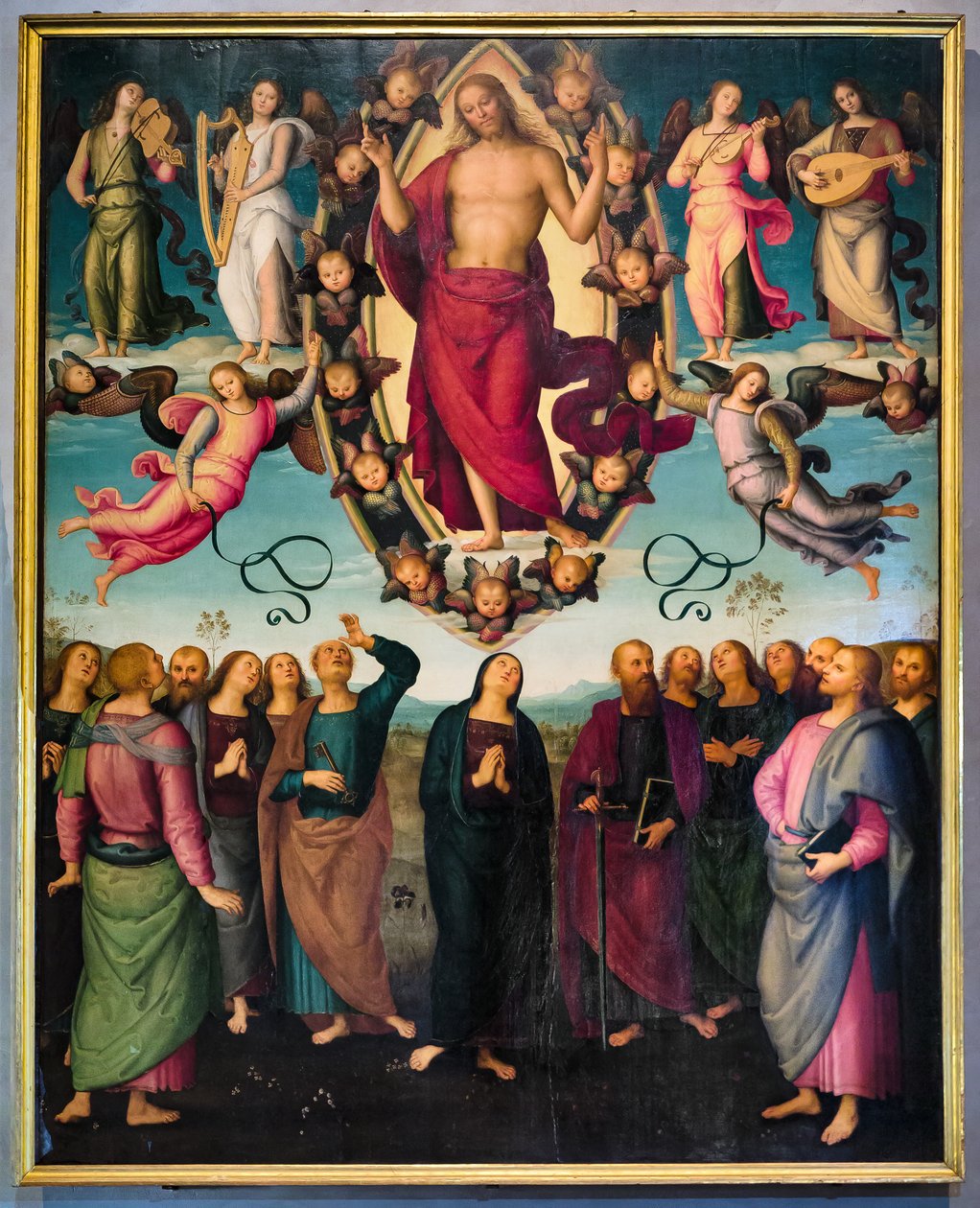 Kristi himmelfart af Pietro Perugino