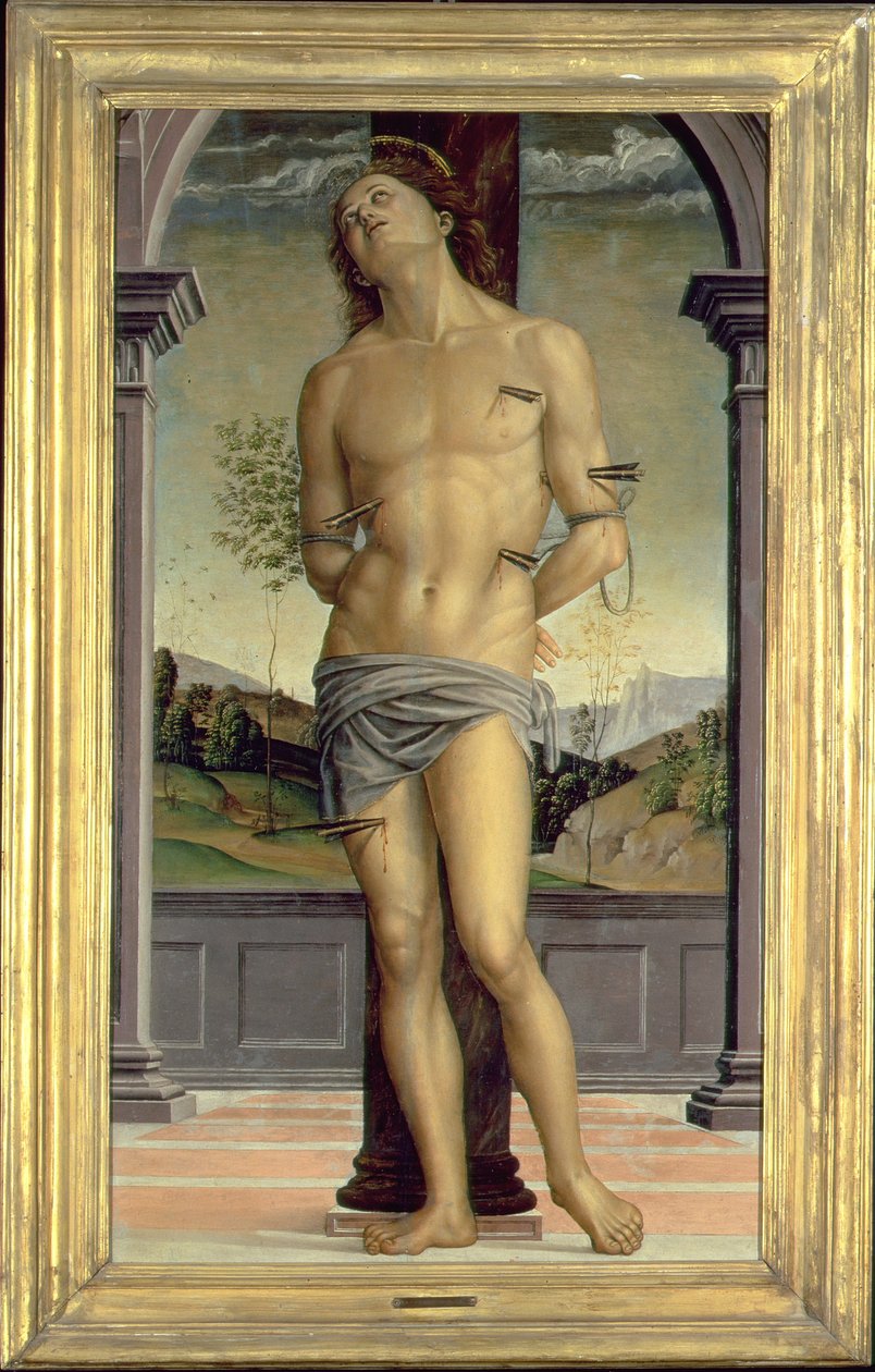 Sankt Sebastian af Pietro Perugino