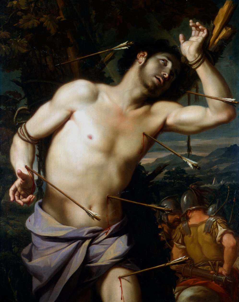 St Sebastian 17. århundrede af Pietro Perugino