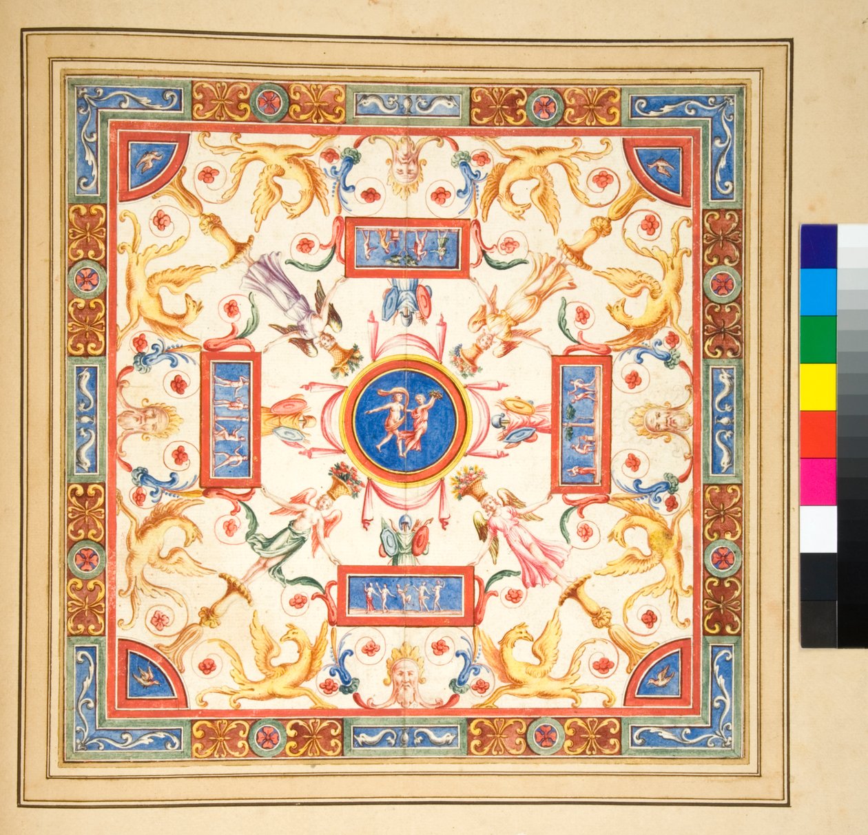 Design til et loftfresko af Pietro Santi Bartoli