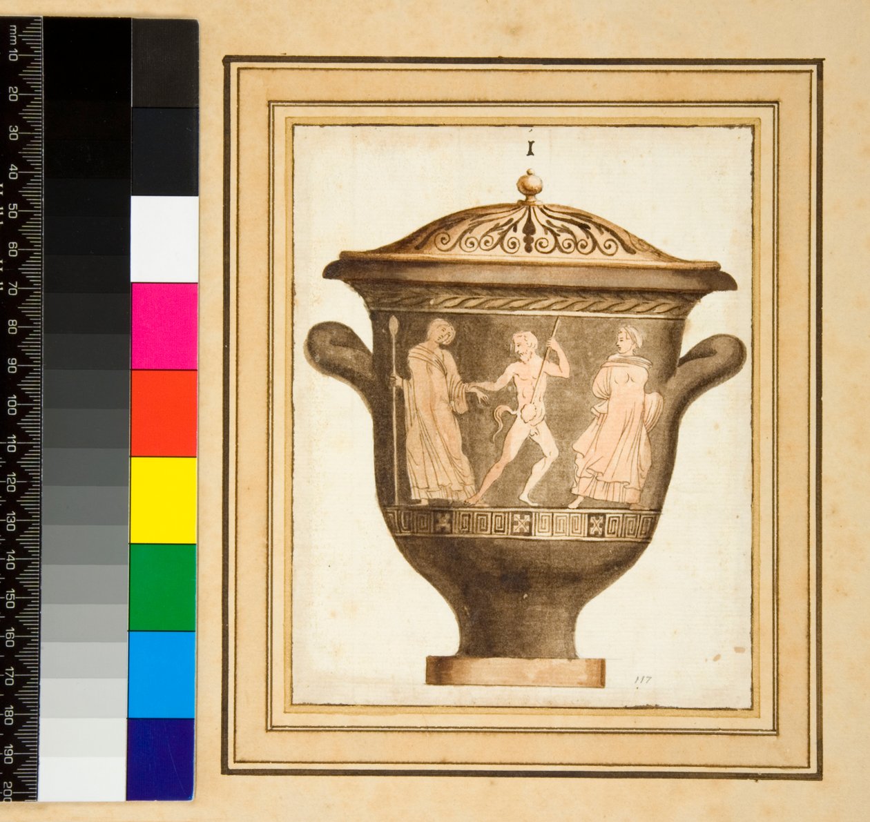 Etruskisk krater af Pietro Santi Bartoli