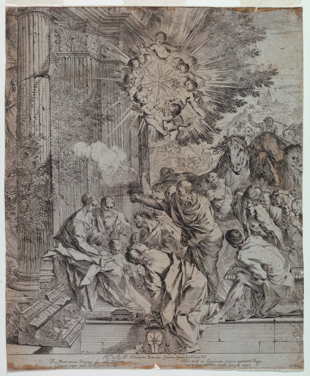 Magiernes tilbedelse af Pietro Testa