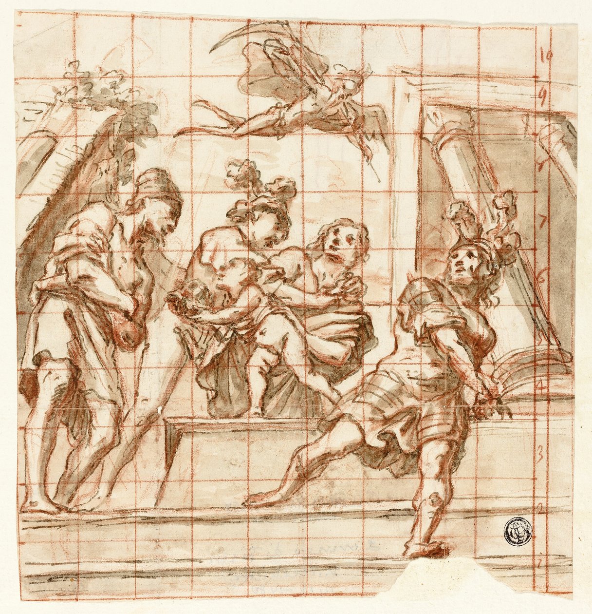 Allegorisk Scene med Fader Tid af Pietro della Vecchia