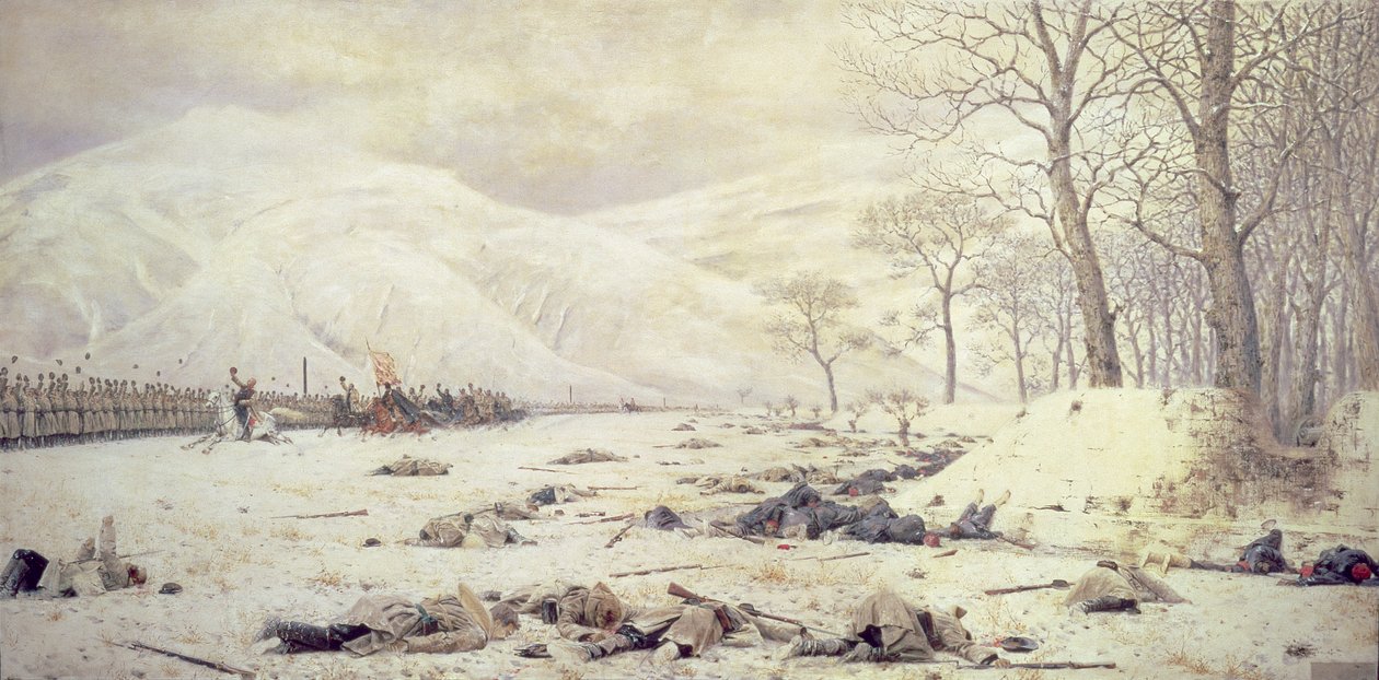 General Skobelev (1843-82) ved Shipka, den russisk-tyrkiske krig 1877-78, 1878 af Piotr Petrovitch Weretshchagin
