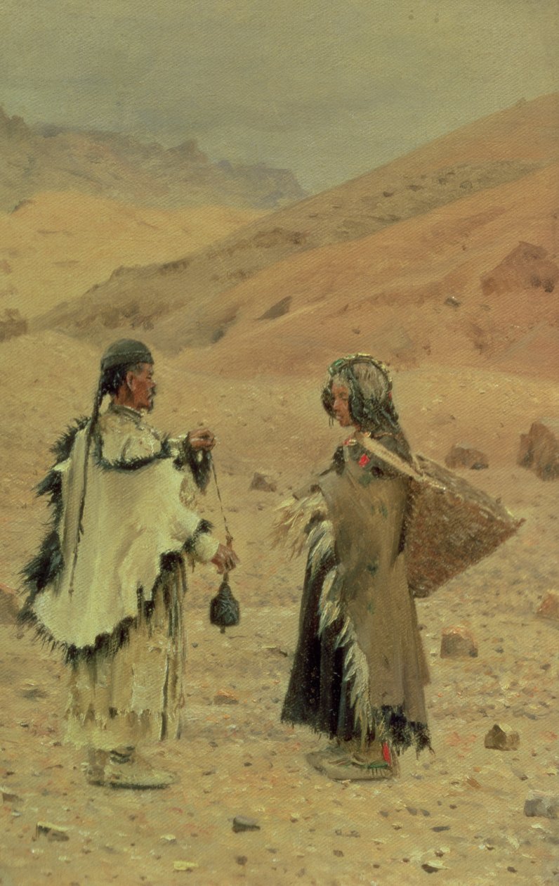 Vesttibetanere, 1875 af Piotr Petrovitch Weretshchagin