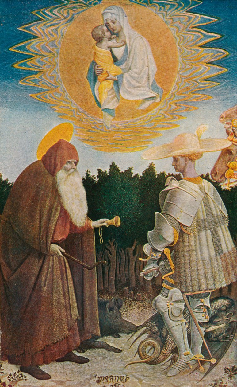 Jomfruen og barnet med hellige, 1435, 1909 af Antonio Pisanello