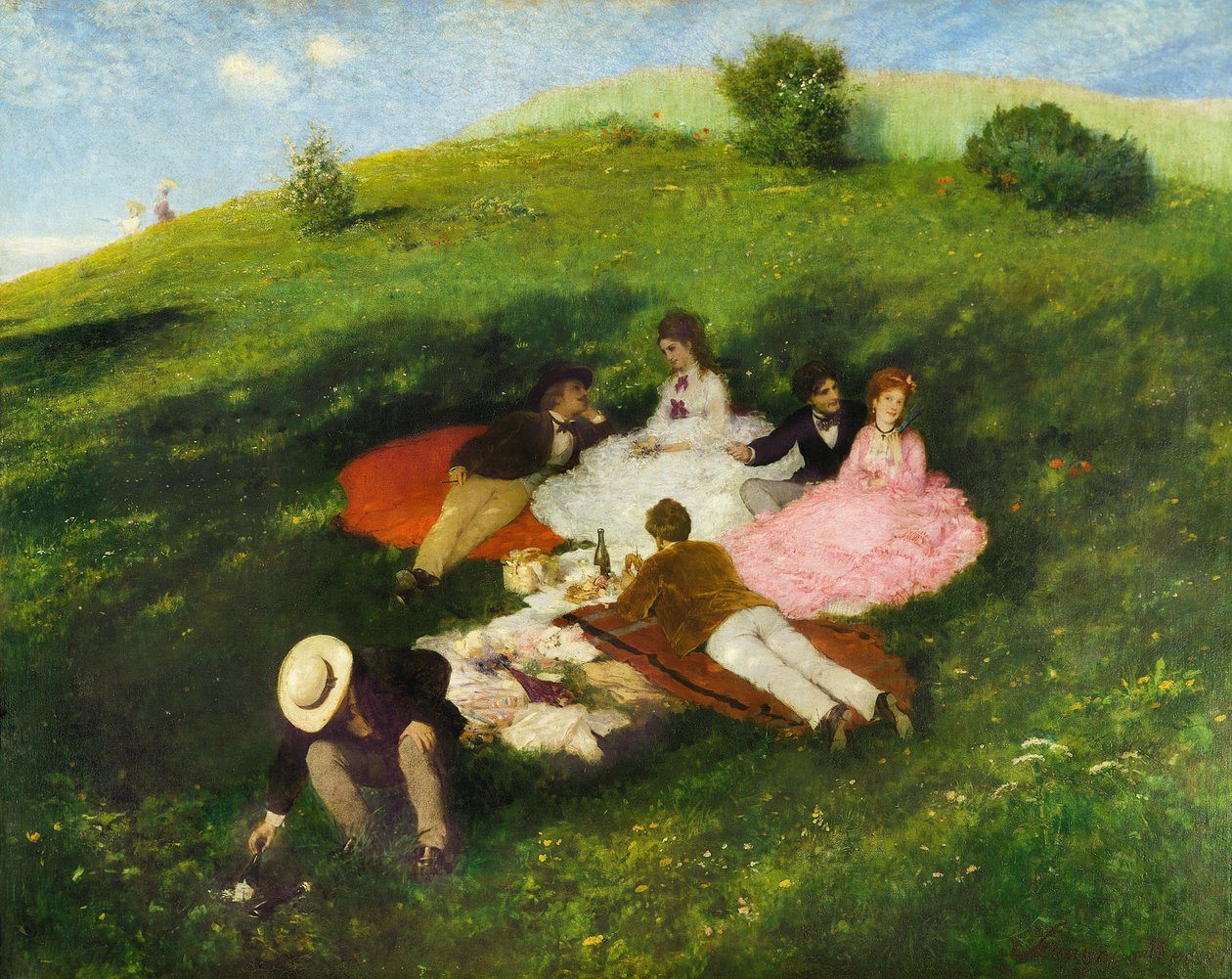 Picnic i maj 1873 af Pál Szinyei Merse