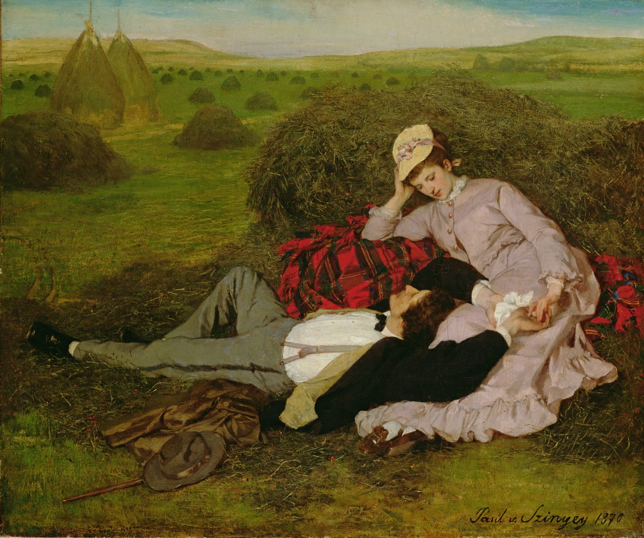 De elskende, 1870 af Pál Szinyei Merse