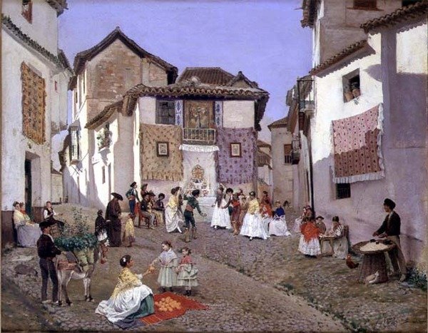 En spansk bryllupsceremoni af Placido Frances y Pascual