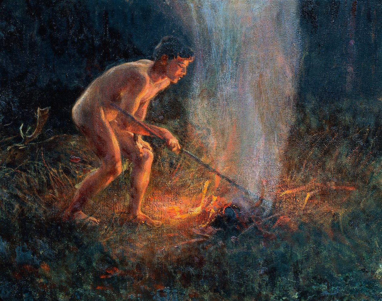Røgsøjle af Plinio Nomellini