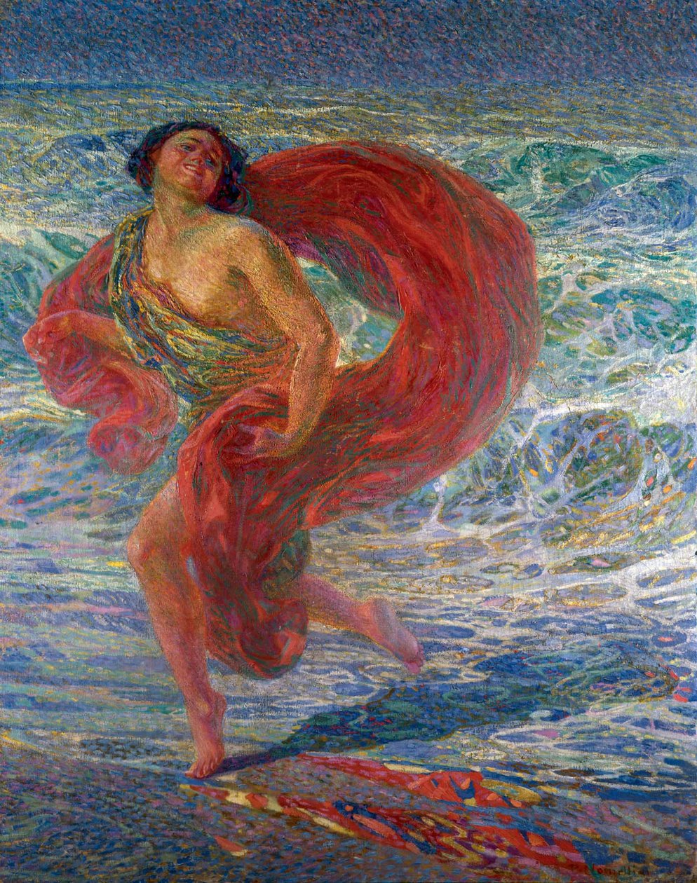 Isadora Duncan. Gioia tirrena, 1914. af Plinio Nomellini
