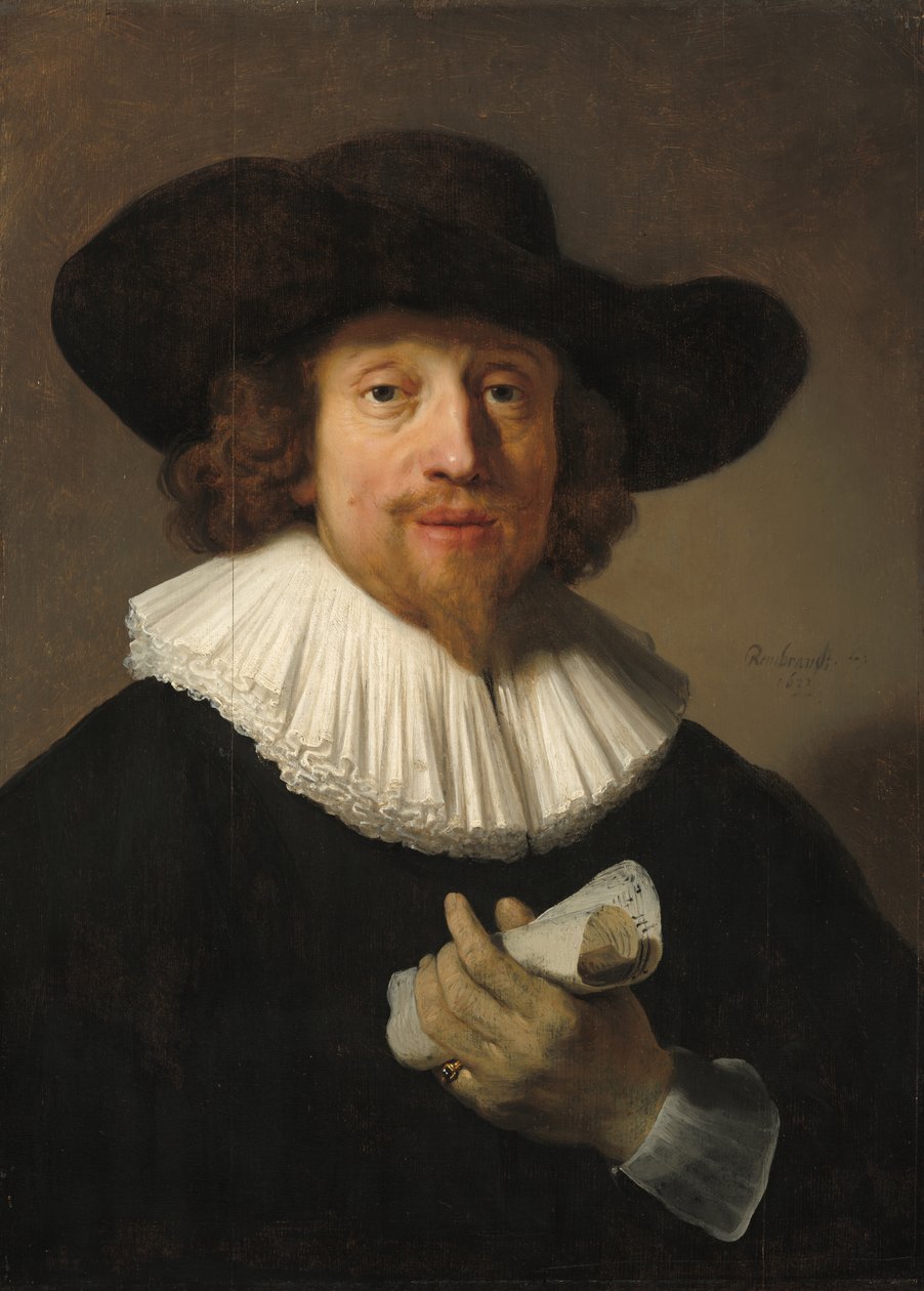 Portræt af en mand af Possibly Rembrandt