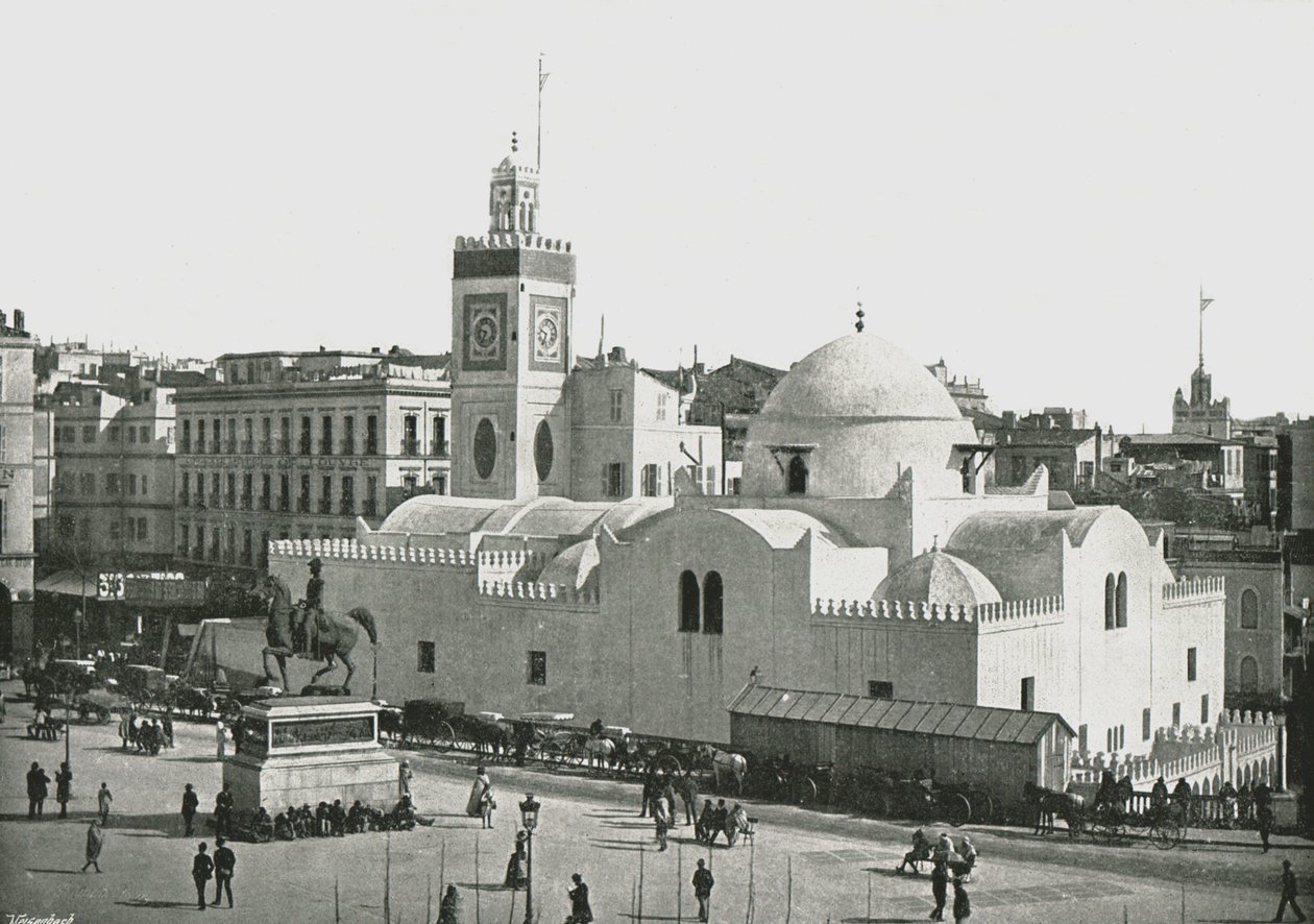 Djamaa al-Djedid, Algier, Algeriet, 1895. af Poulton and Co