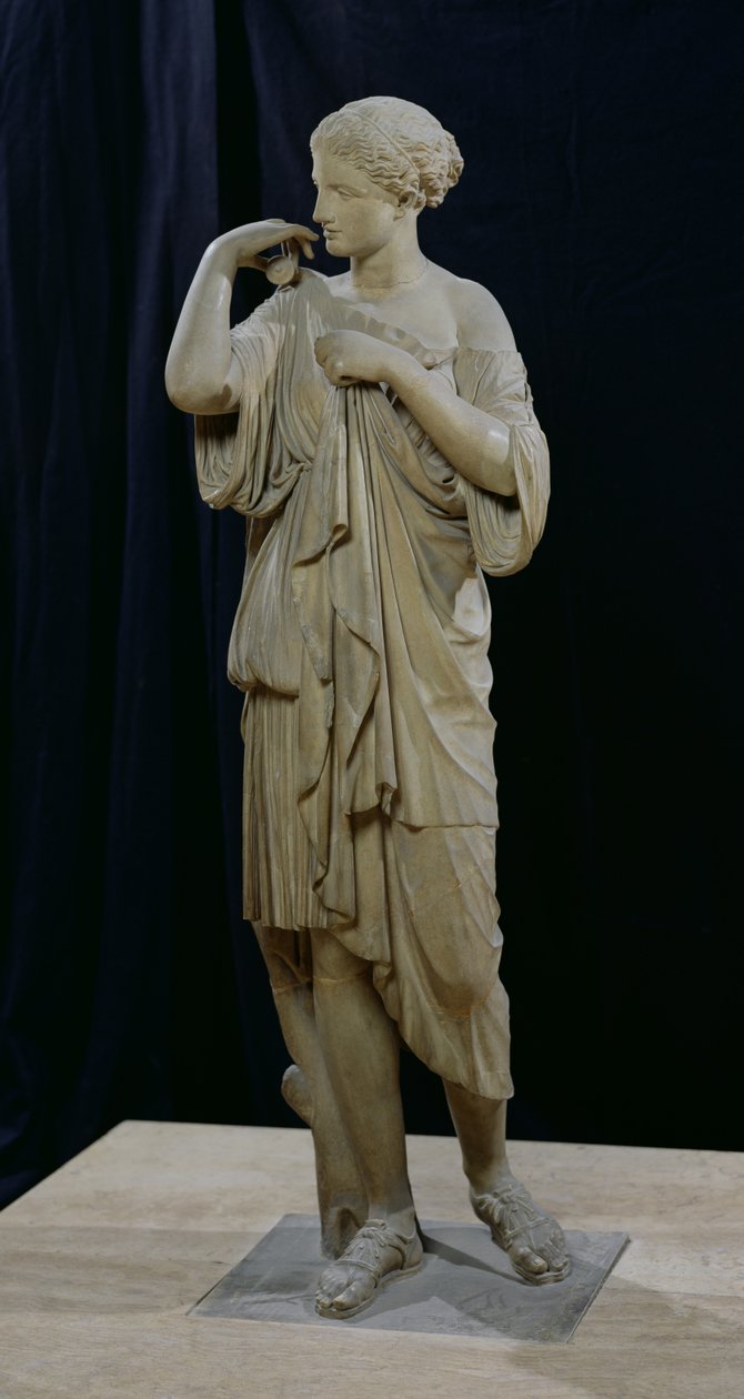 Diana af Gabii (marmor) (se også 98013) af Praxiteles