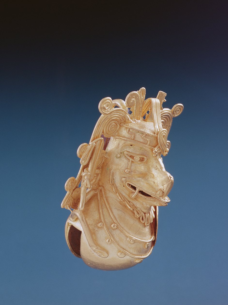 Bell, Mixtec Culture (guld) af Pre Columbian