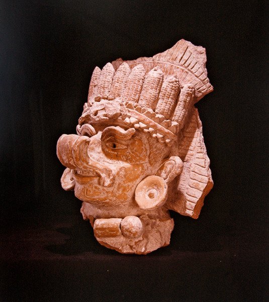 Hoveddel af en stor urne, Oaxaca (keramik) af Pre Columbian Pre Columbian