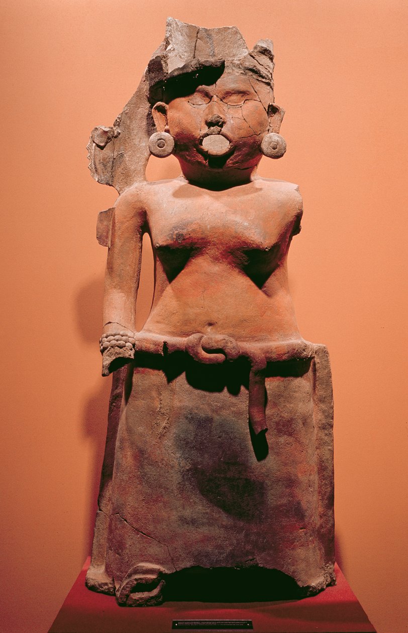Frugtbarhedsgudinde, Huastecan (keramik) af Pre Columbian