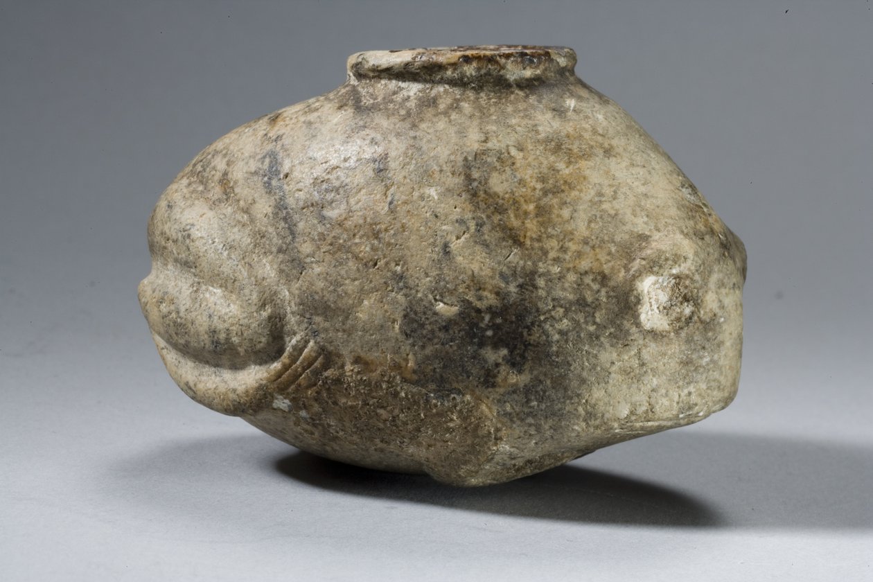 Frøkar (sten med spor af indlægninger) af Predynastic Period Egyptian