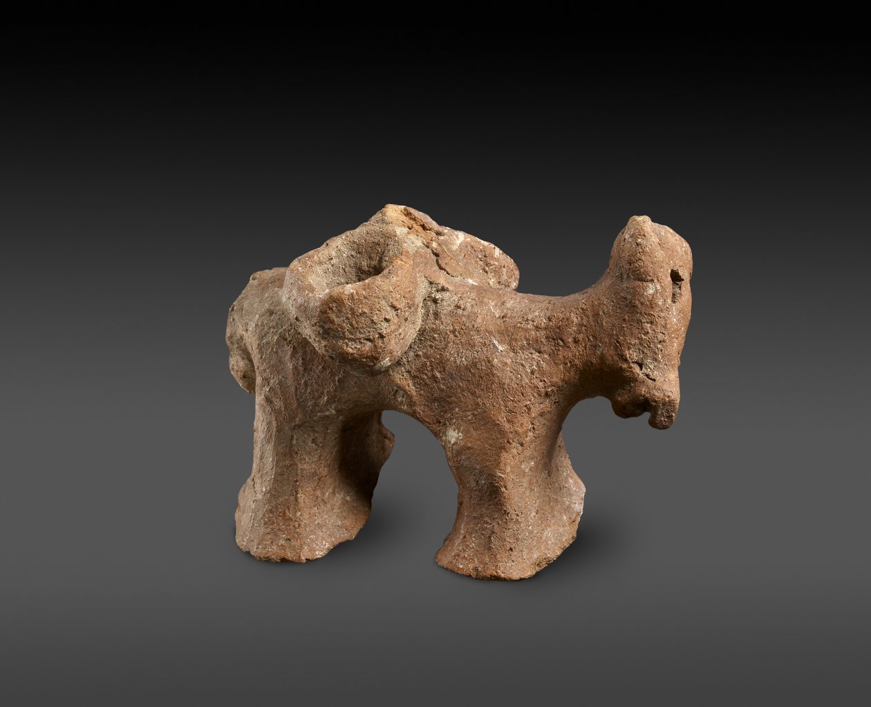 Forhistorisk model af et æsel med tasker, Cypern (terracotta) af Prehistoric