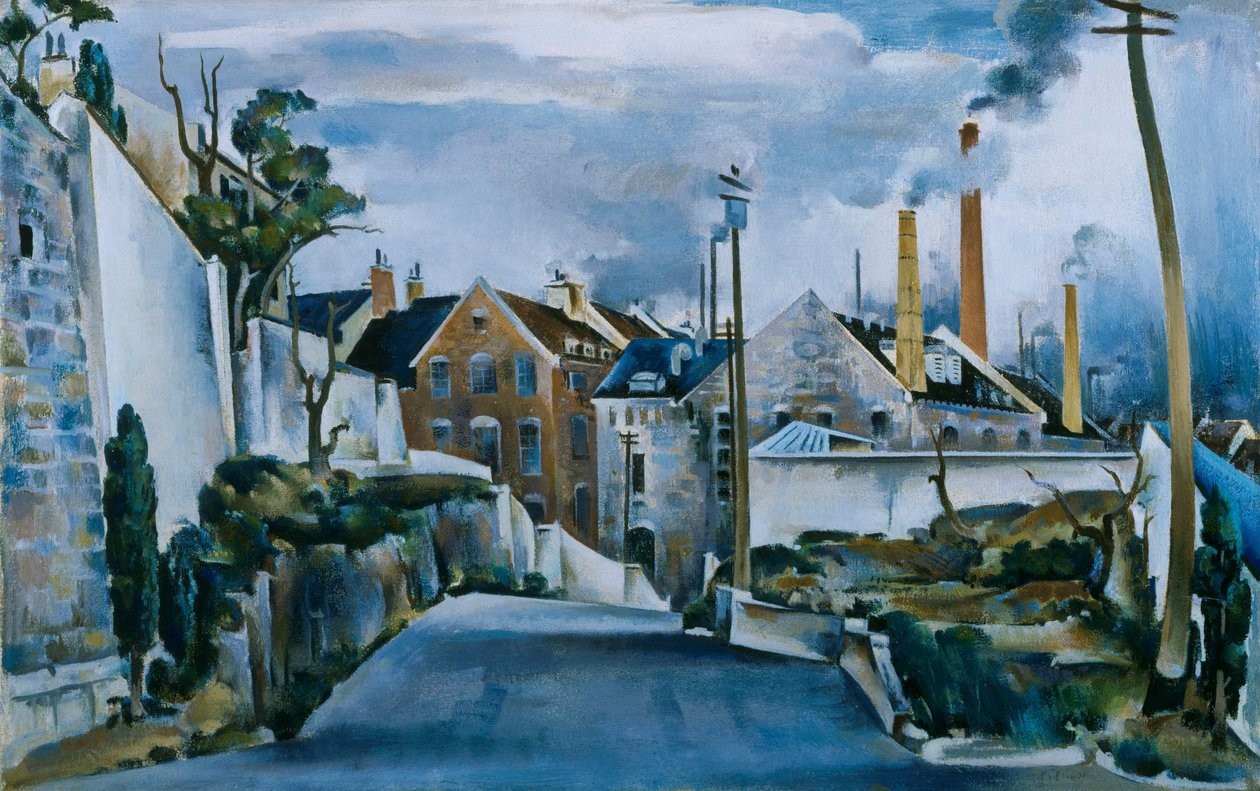 Gade i Quebec af William Preston Dickinson