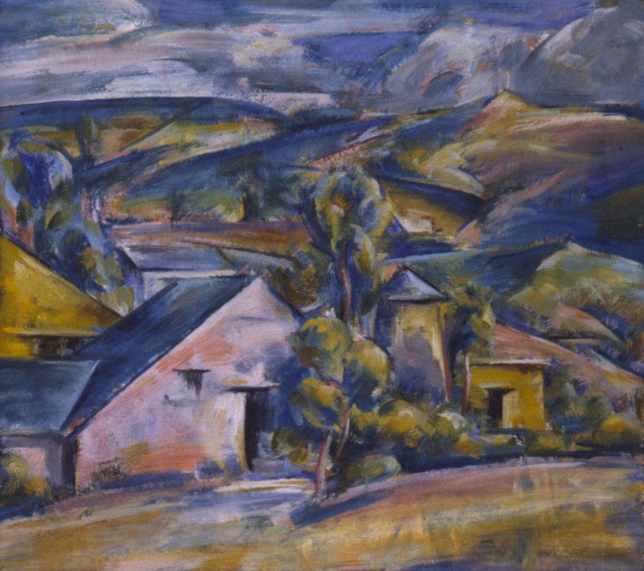 The Hills, ca. 1919. af Preston Dickinson
