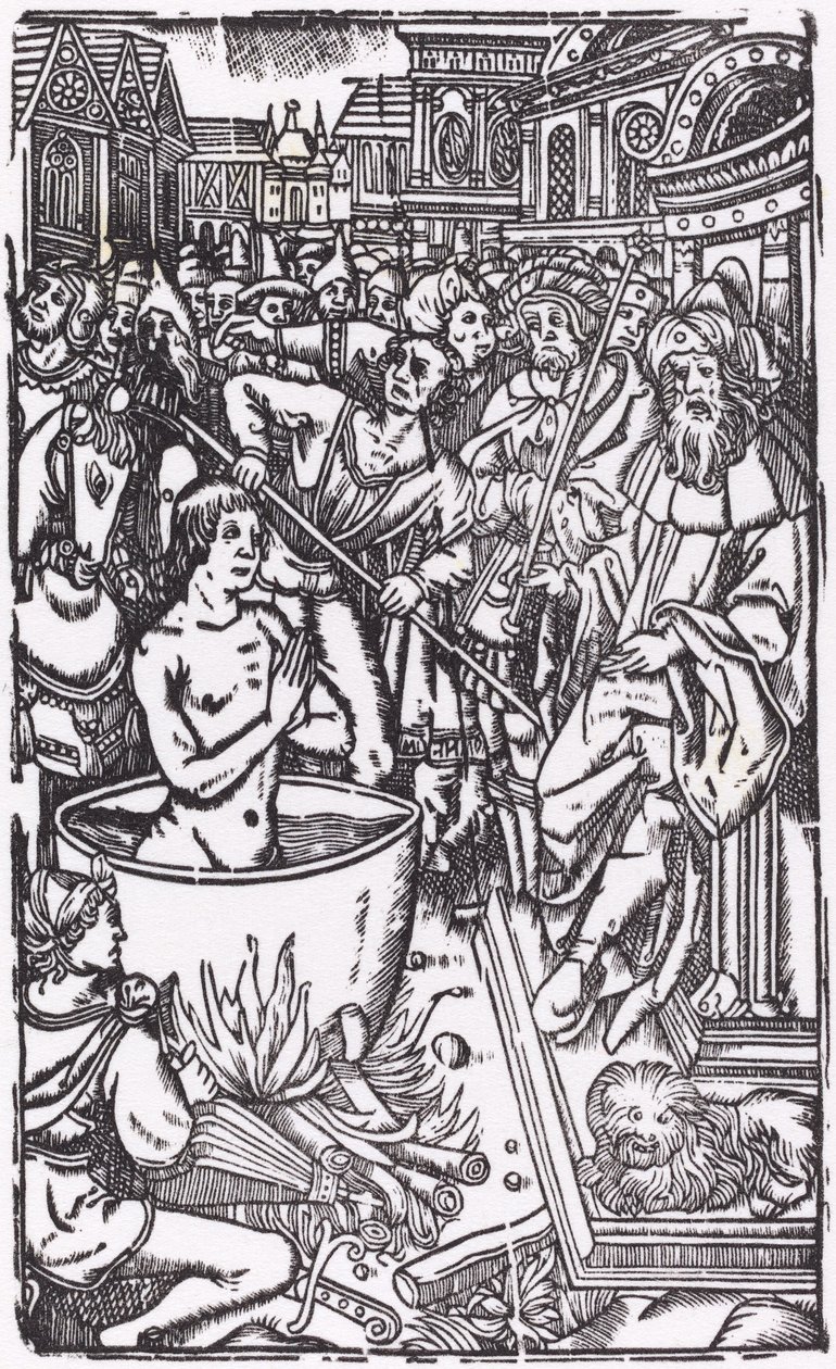 En helgens martyrium af Probably French 16th Century