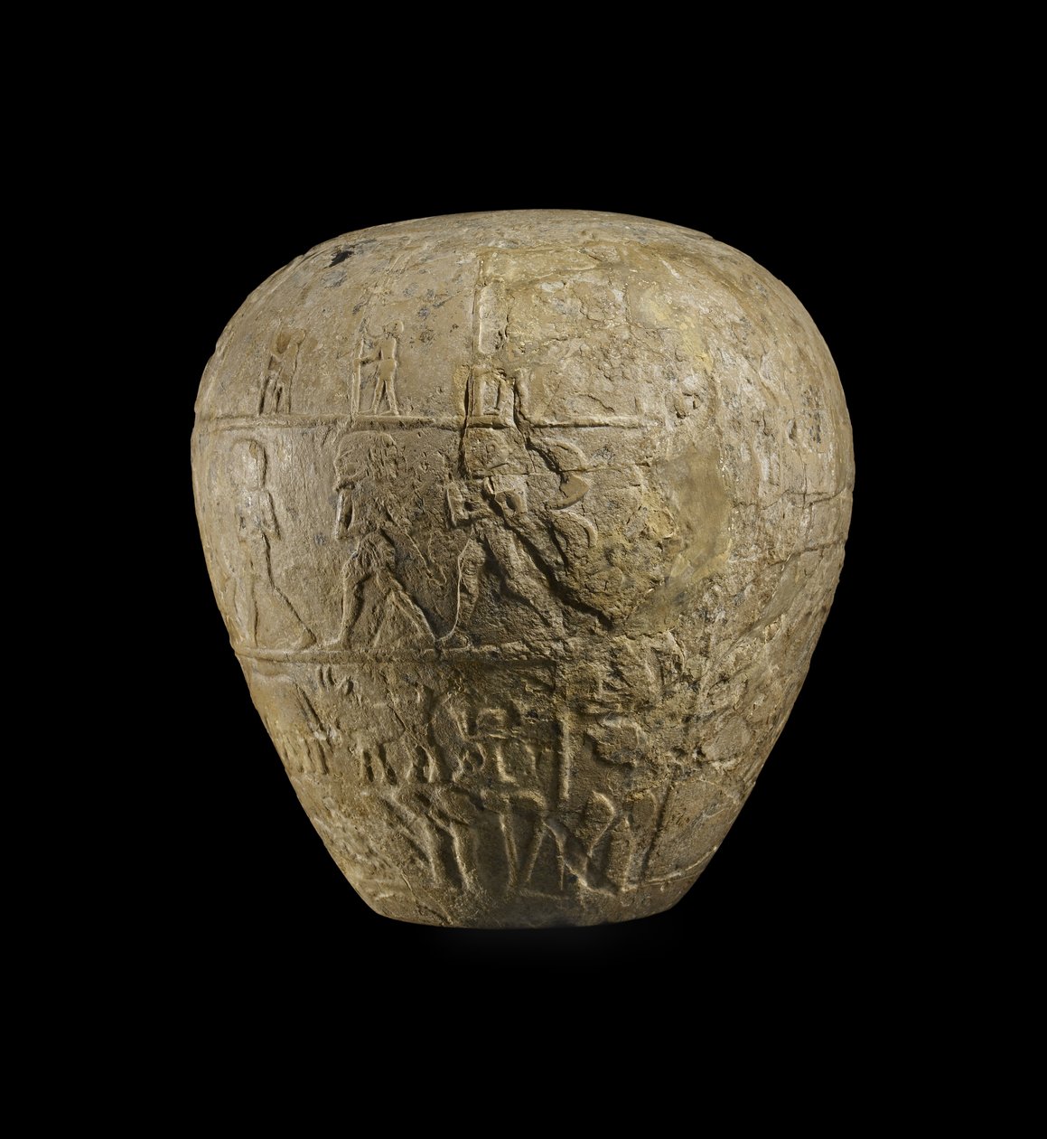 Macehead af Narmer kalksten af Protodynastic Period Egyptian