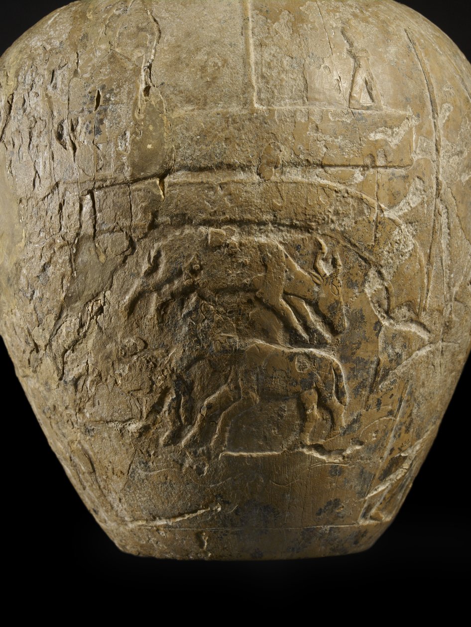 Macehead af Narmer kalksten af Protodynastic Period Egyptian