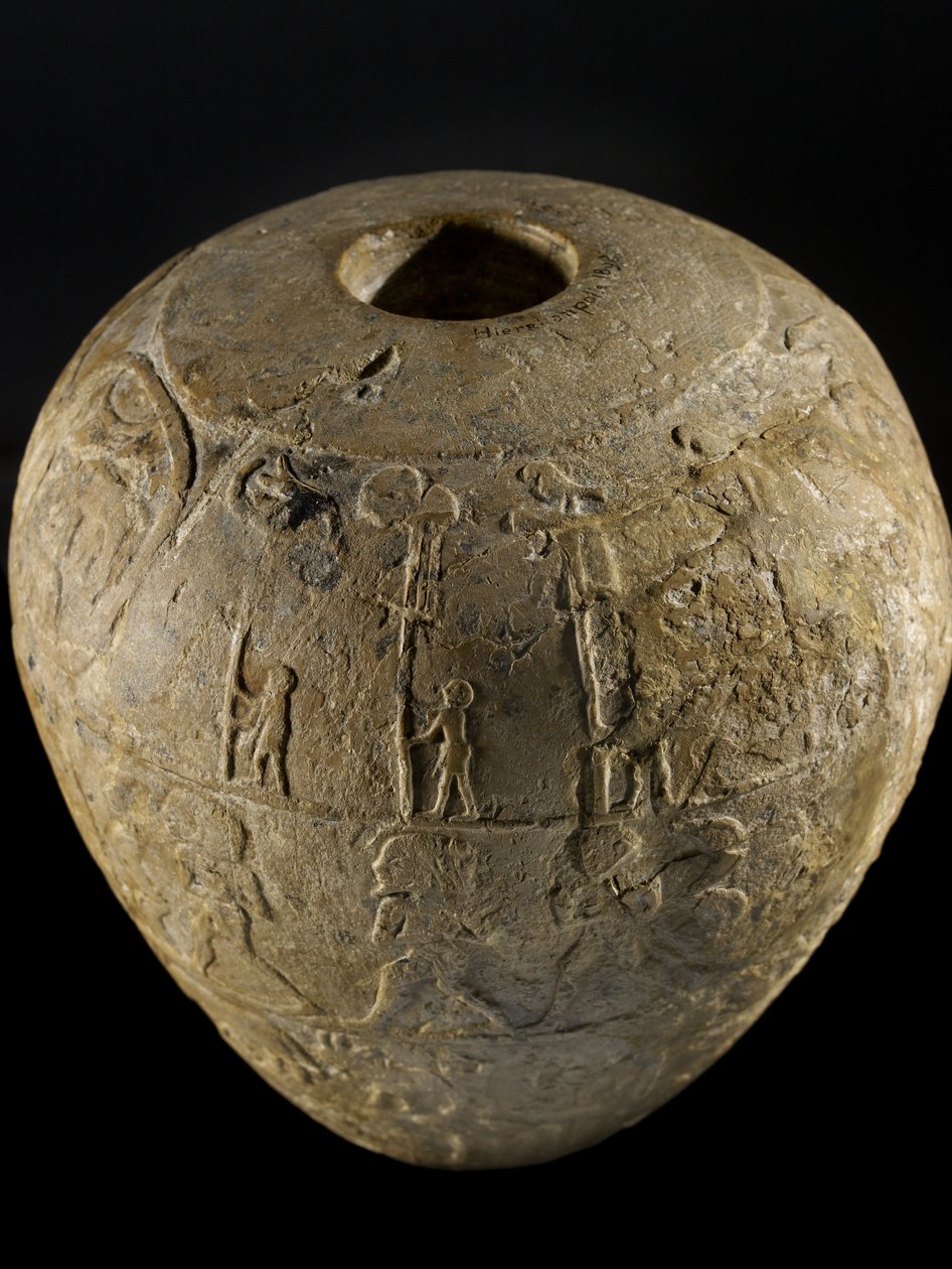 Macehead af Narmer kalksten af Protodynastic Period Egyptian