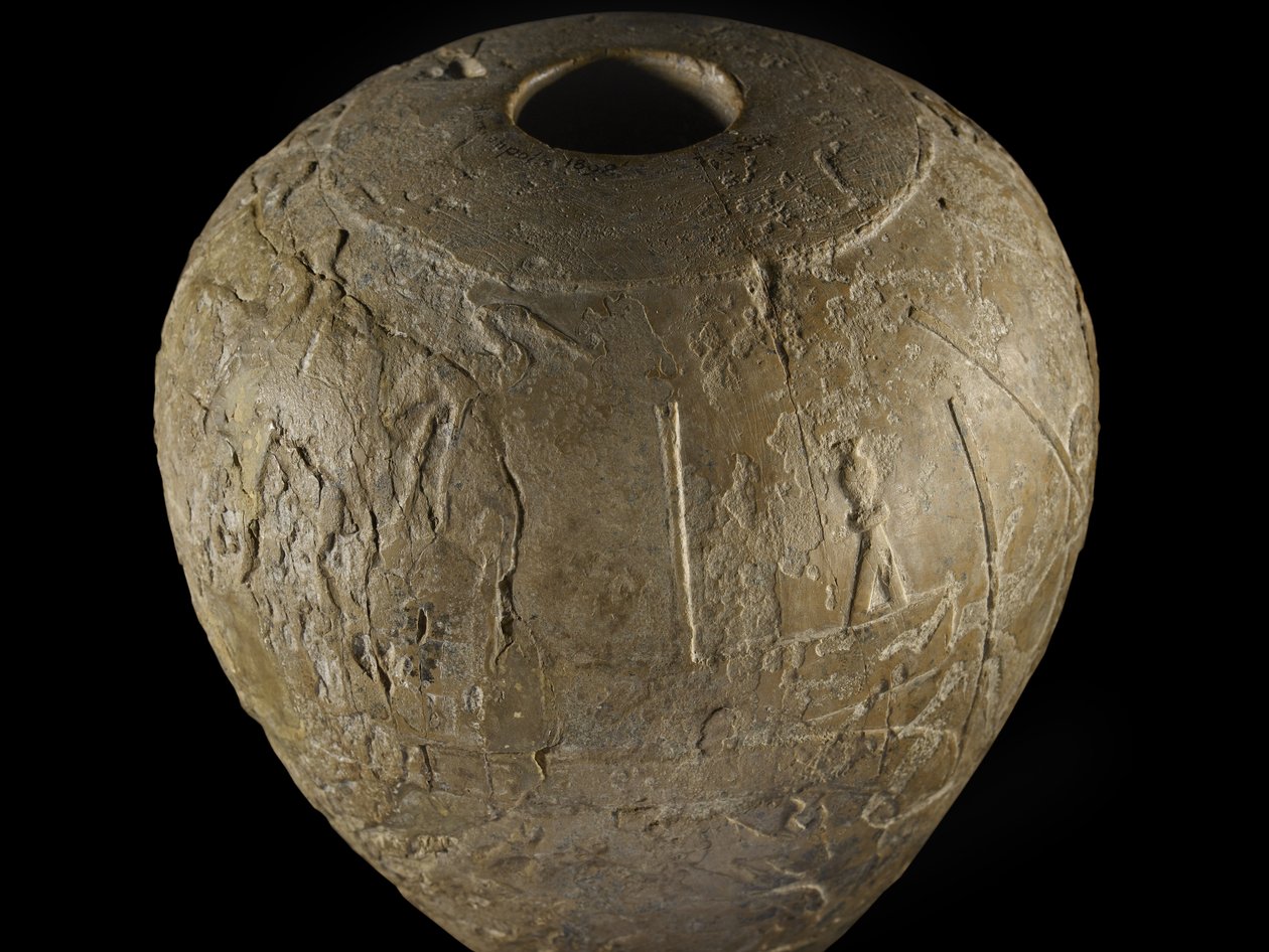 Macehead af Narmer kalksten af Protodynastic Period Egyptian