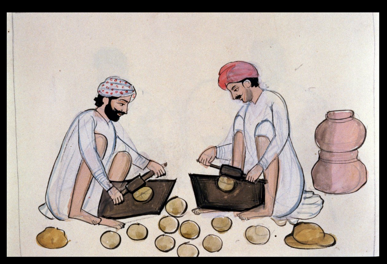 Pulse-cake Makers, ca. 1890 (wc på papir) af Punjabi School