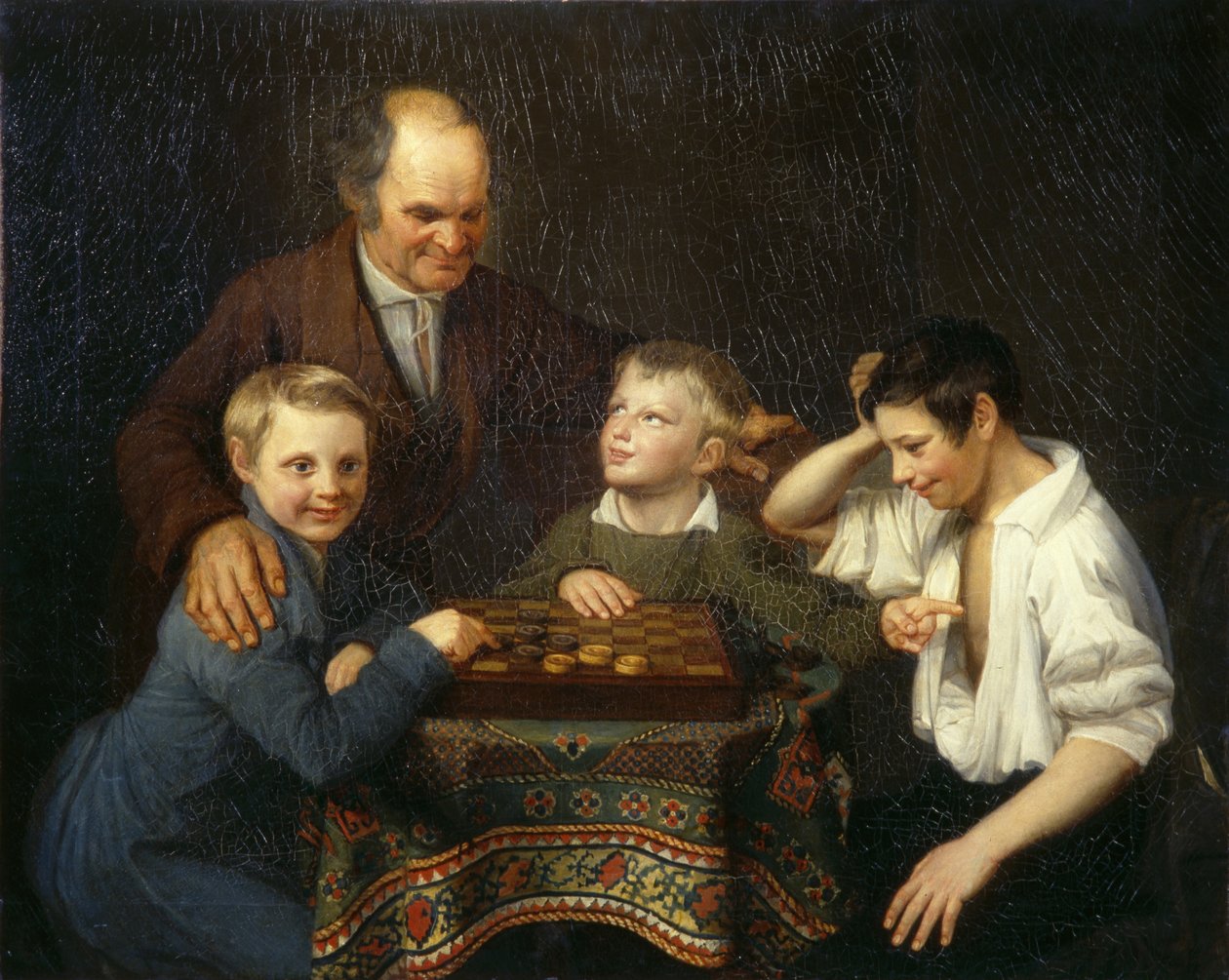 Udkastspillet, 1824 af Pyotr Ivanovich Pnin