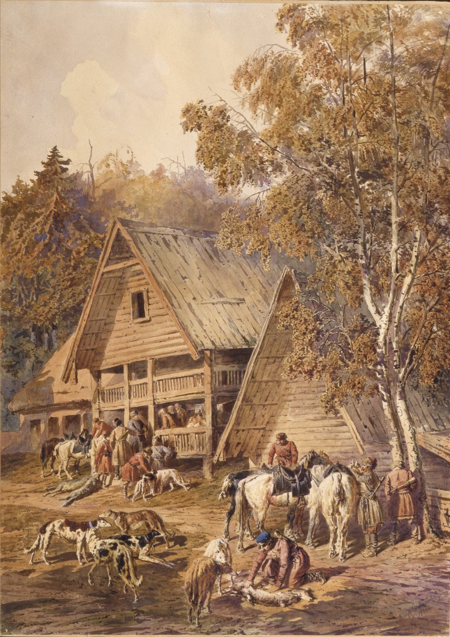 Jægerne, 1863 af Pyotr Petrovich Sokolov