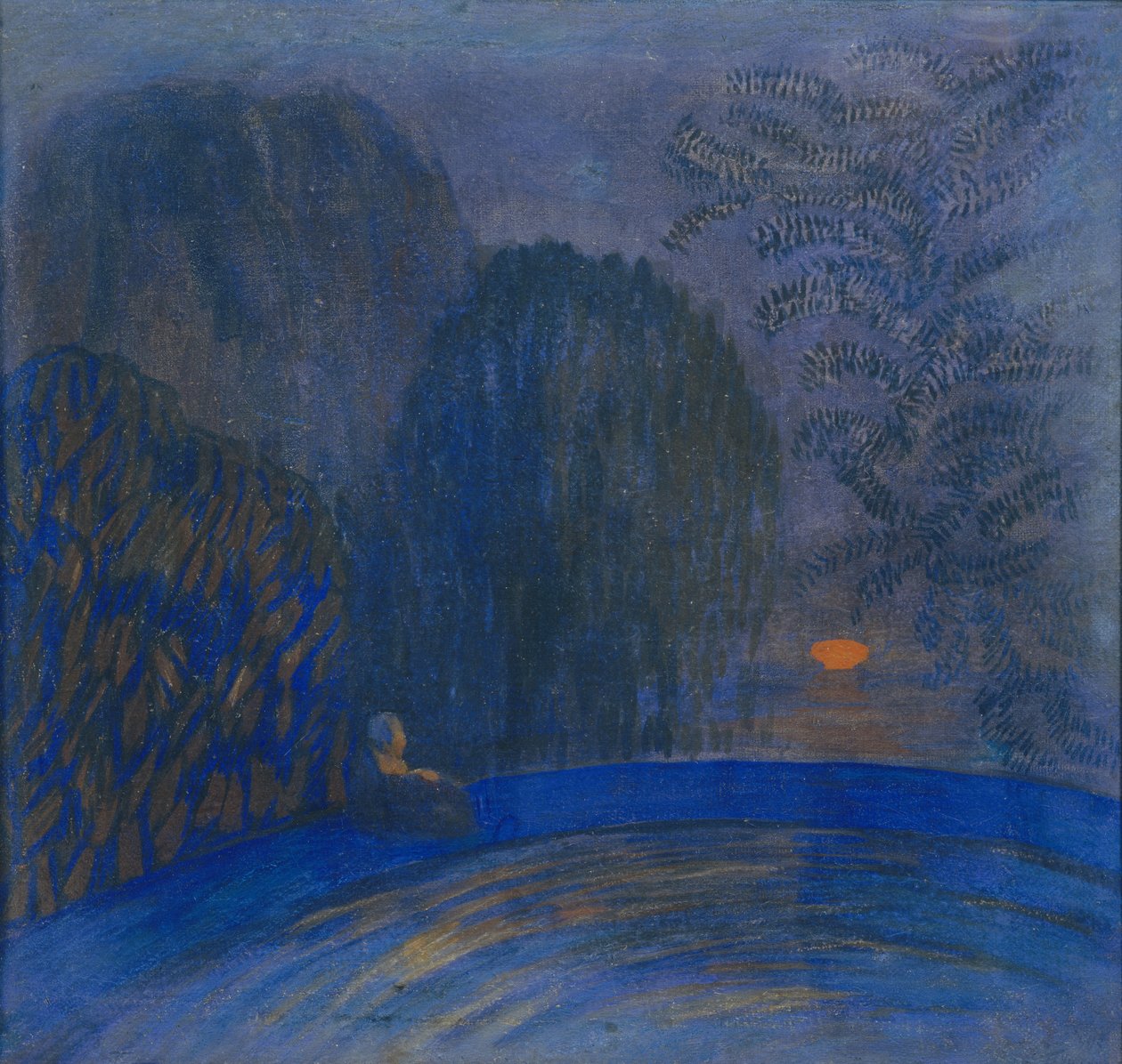 Månemotiv, 1906 af Pyotr Savvich Utkin