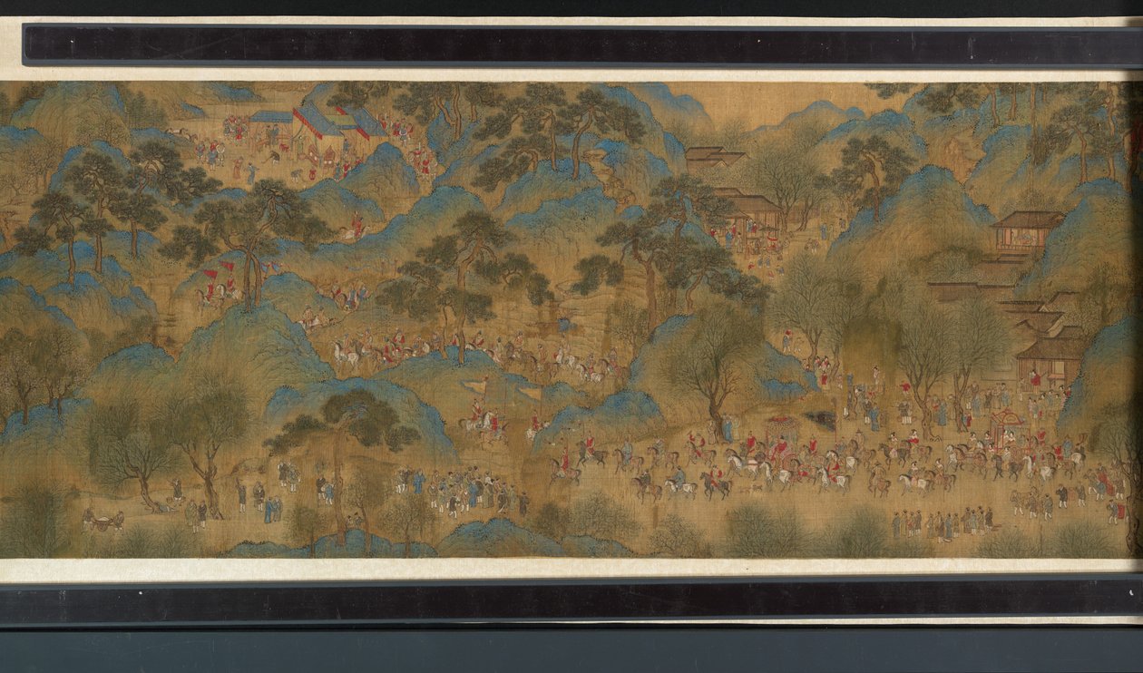 Forårsfest ved floden af Qing Dynasty Chinese School