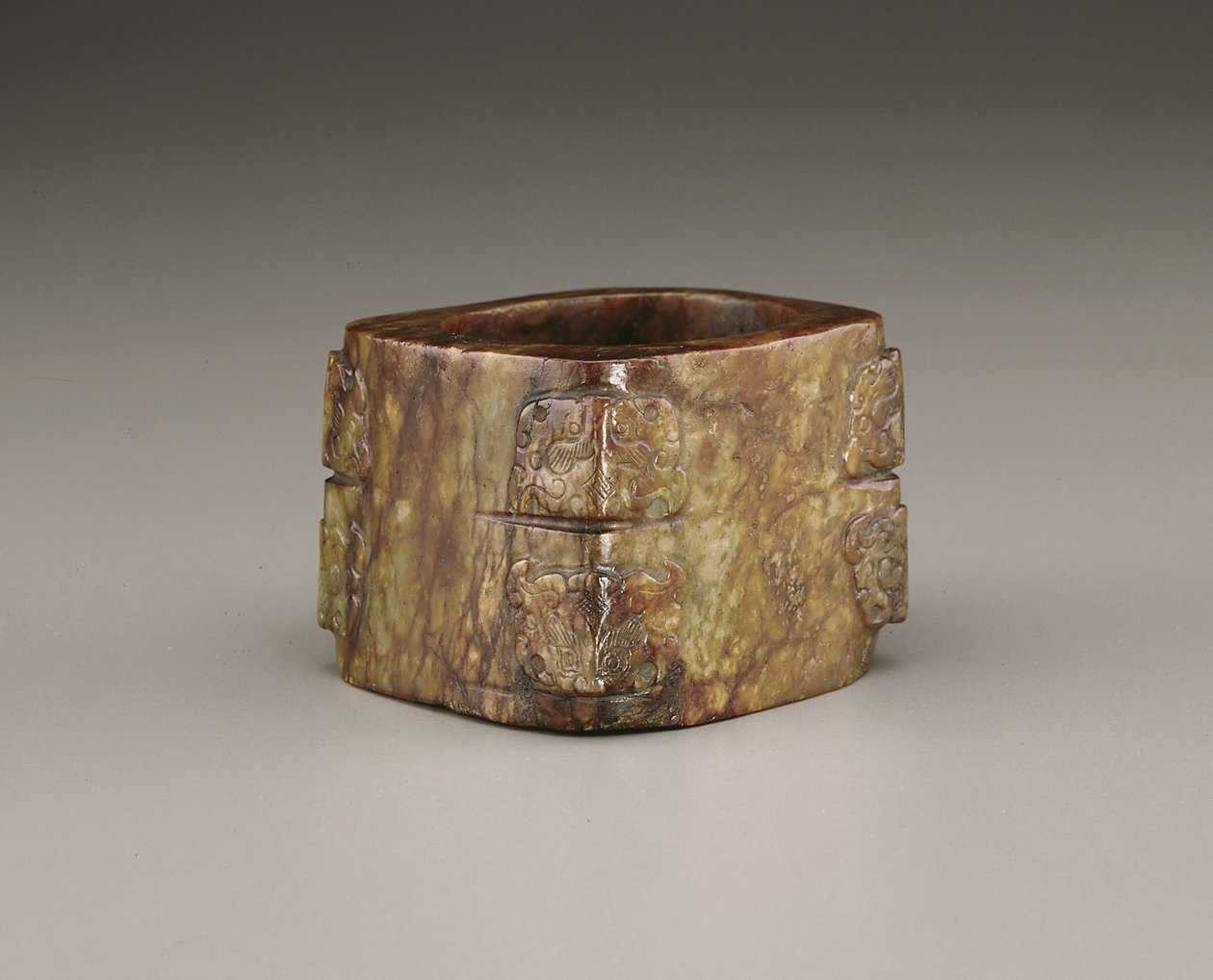 Cong (jade) af Qing Dynasty Chinese School