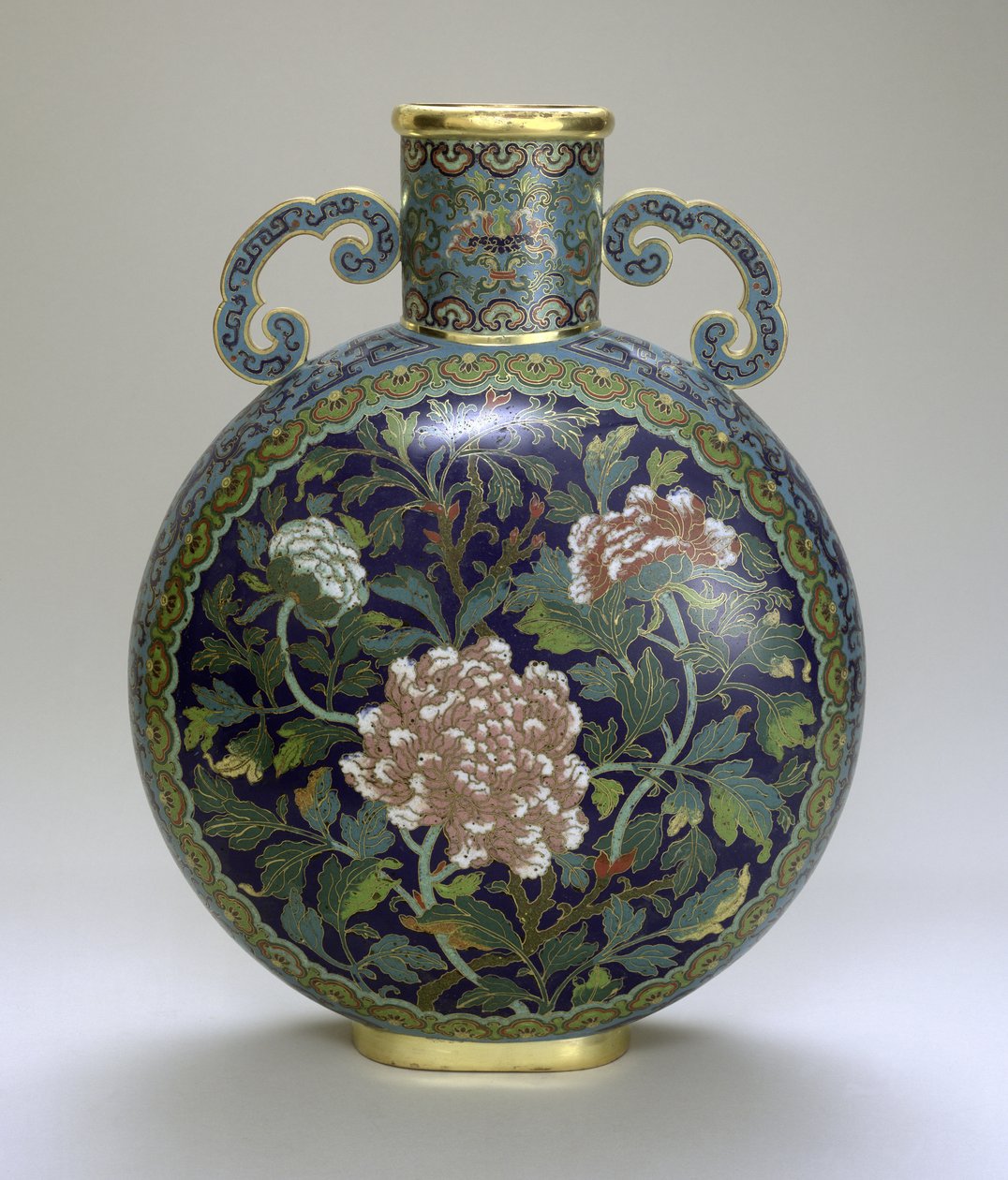 Månekolbe (cloisonne-emalje) af Qing Dynasty Chinese School