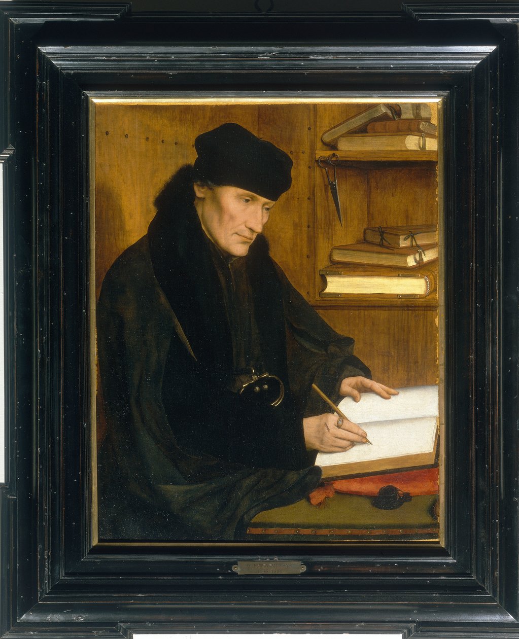 Portræt af Erasmus af Rotterdam af Quentin Massys or Metsys