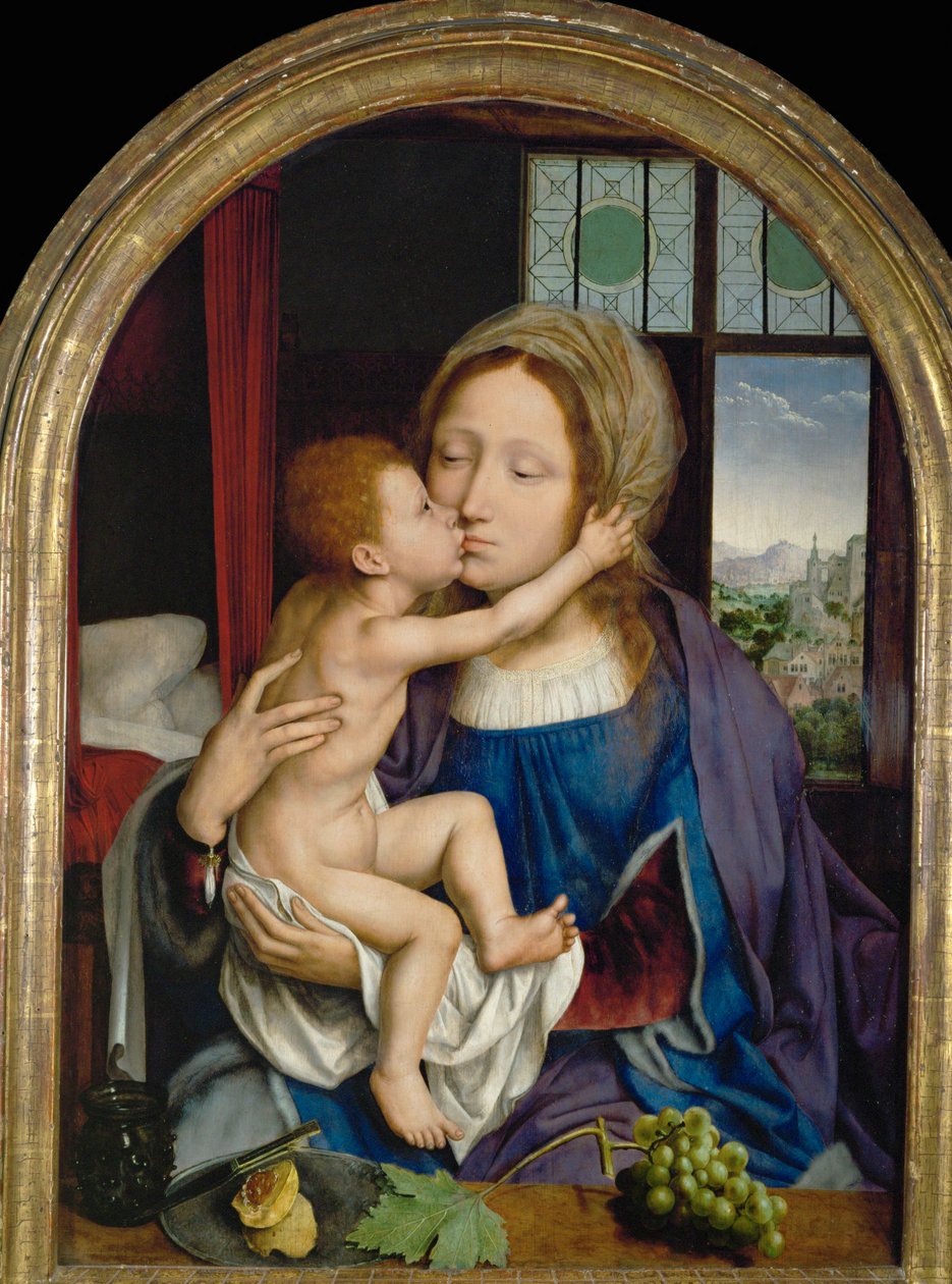 Madonna med barn ... af Quentin Metsys
