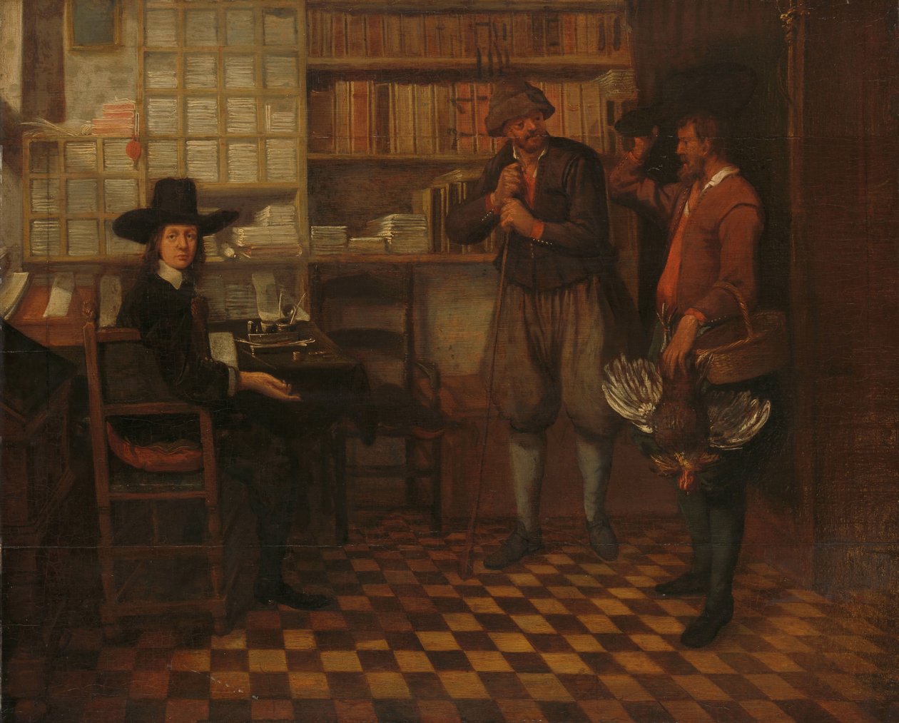 Forpagterens Landmandsleje af Quiringh Gerritsz. van Brekelenkam (attributed to)