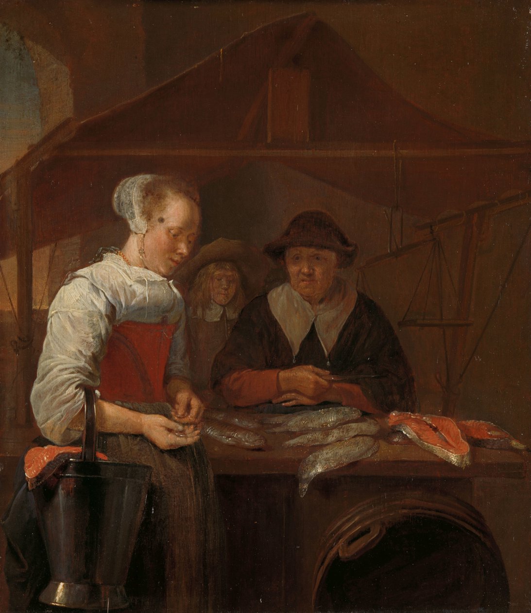 Fiskekonen af Quiringh Gerritsz. van Brekelenkam