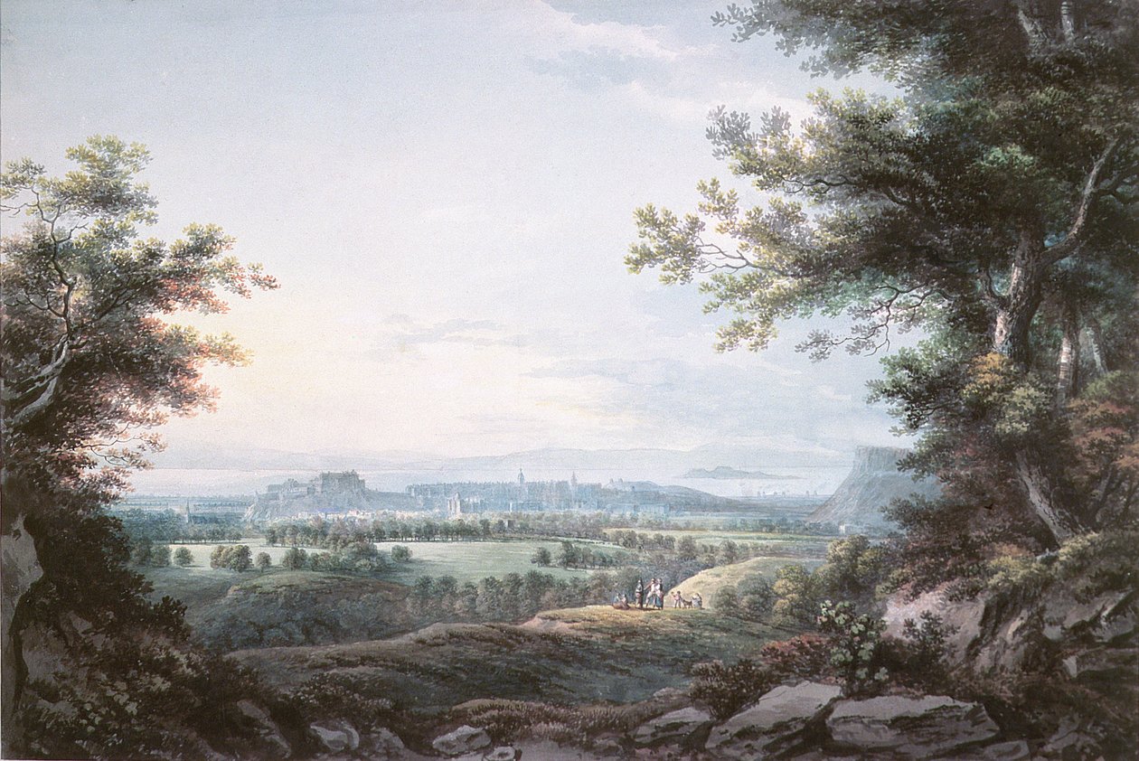 Edinburgh fra syd, 1700-tallet af R. Short