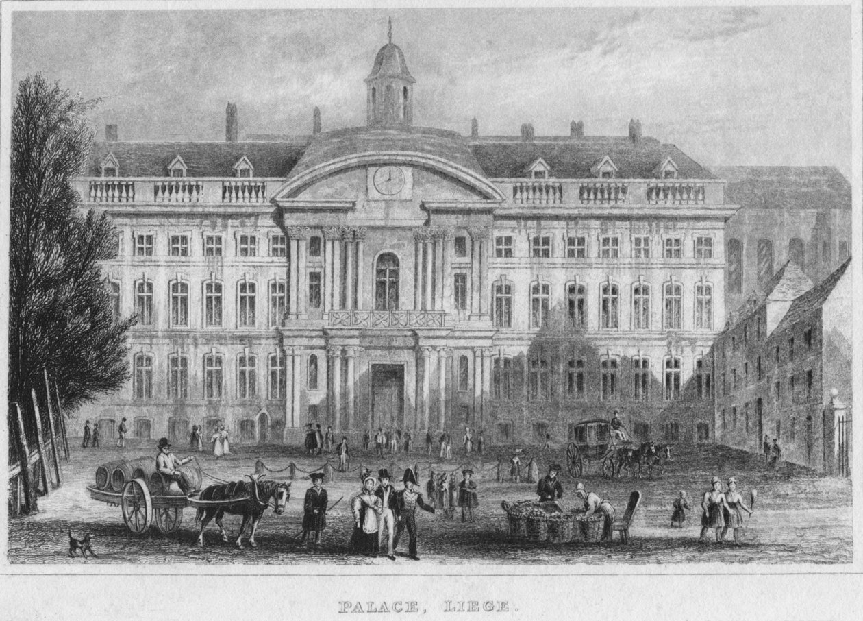 Palads, Liège, 1850 af R. Brice