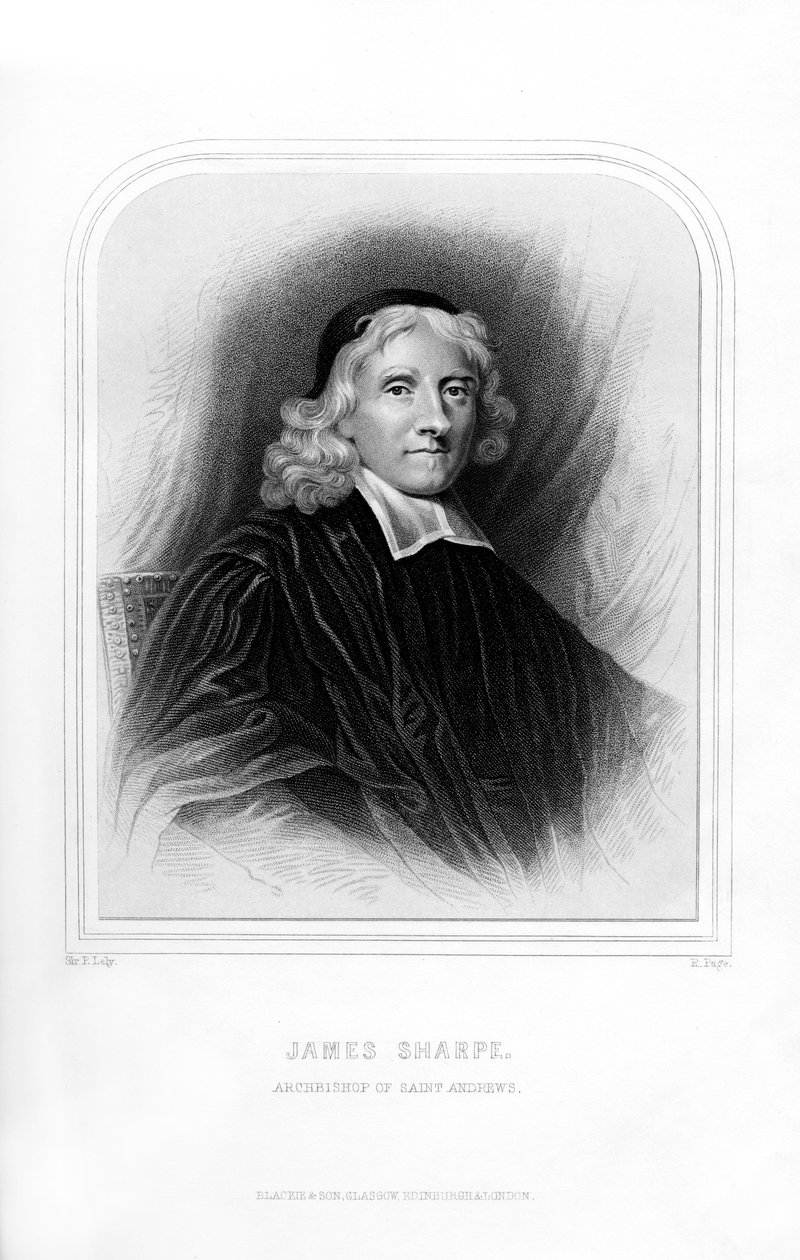 James Sharpe, skotsk præst, 1870 af R. Page